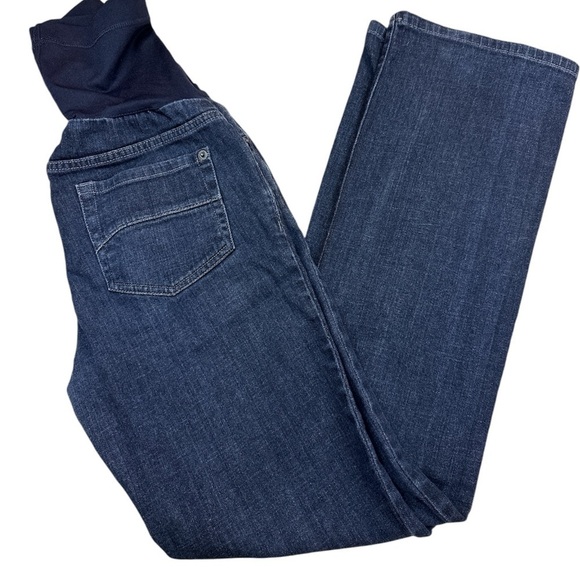 Liz Lange For Target Maternity Cotton Over The Bump Five Pocket Jeans Size 2 - Picture 2 of 7
